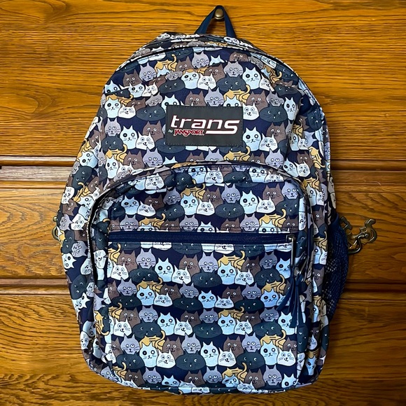 Jansport Accessories Jansport Trans Backpack With Cats Design Poshmark